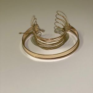 Gold Bangle and Chocker